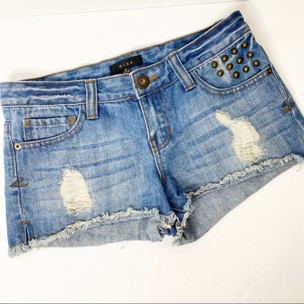 - Mine jean denim shorts